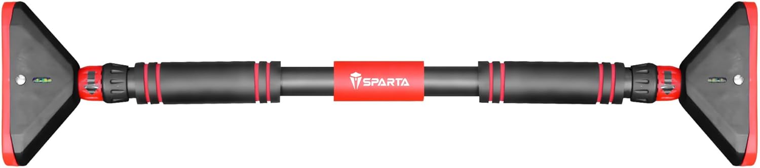 Sparta Adjustable Doorway Pull-Up Bar (71-94cm), Strong Grip & Secure Locking System, Non-Slip Chin-Up Bar for Full-Body Workouts, No-Screw Easy Installation for Home Gym