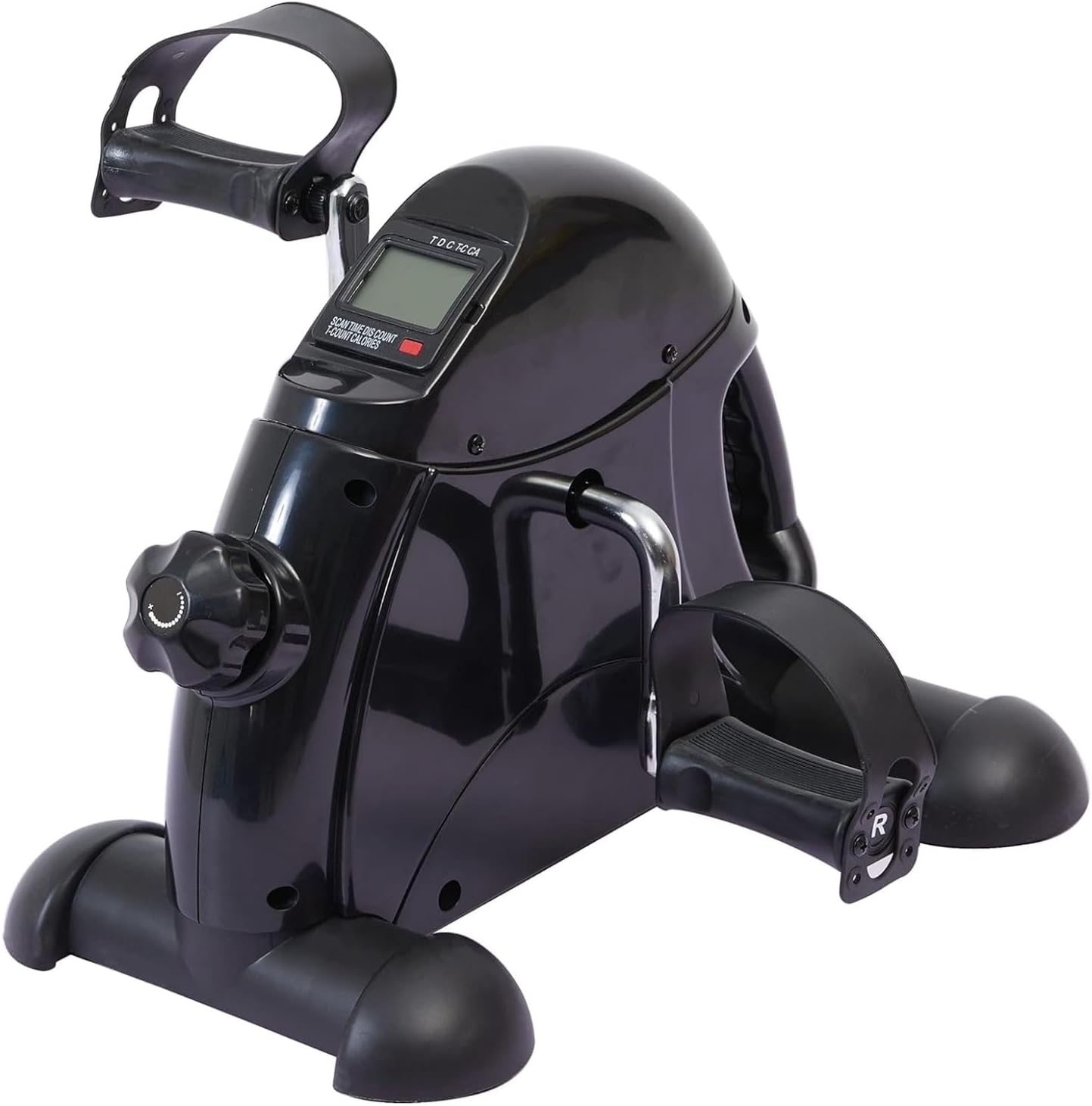 Mini Exercise Bike – Under Desk Pedal Exerciser with LCD Display & Adjustable Resistance, Quiet & Portable Leg & Arm Workout fitness Machine