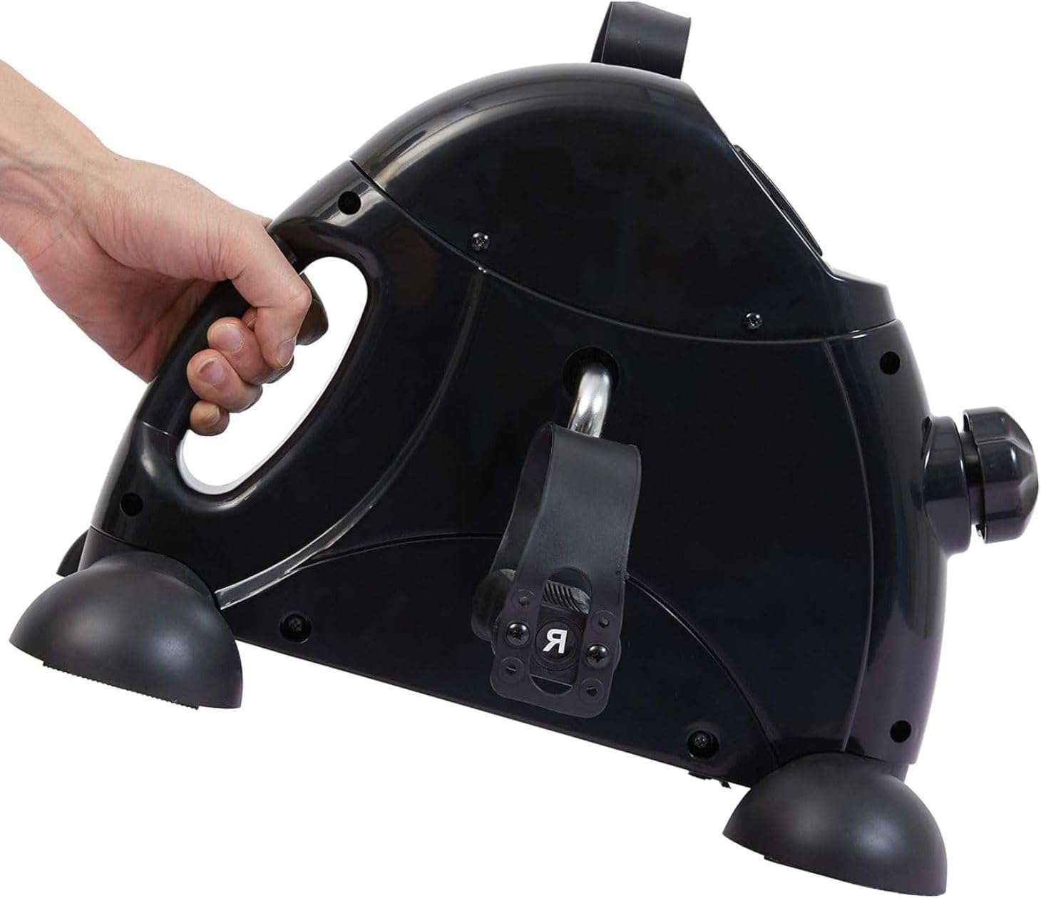 Mini Exercise Bike – Under Desk Pedal Exerciser with LCD Display & Adjustable Resistance, Quiet & Portable Leg & Arm Workout fitness Machine