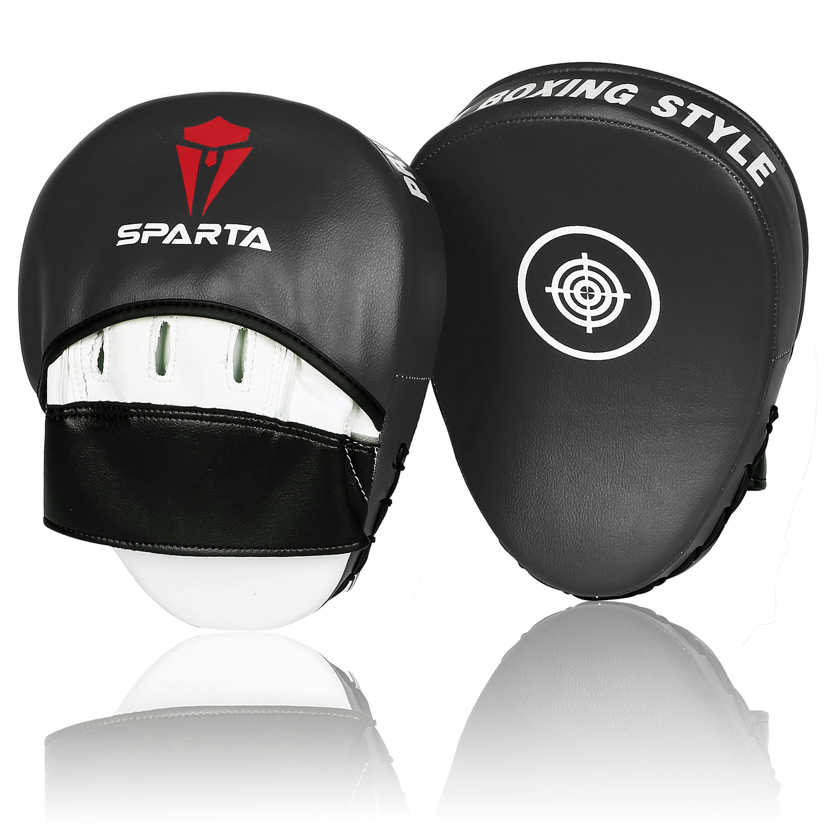 Focus pads Boxing Mitts Curved Hook and Jab Target Hand Pads - Great for MMA, Kickboxing, Martial Arts, Muay Thai, Karate Training - Padded Punching, Coaching Strike Shield