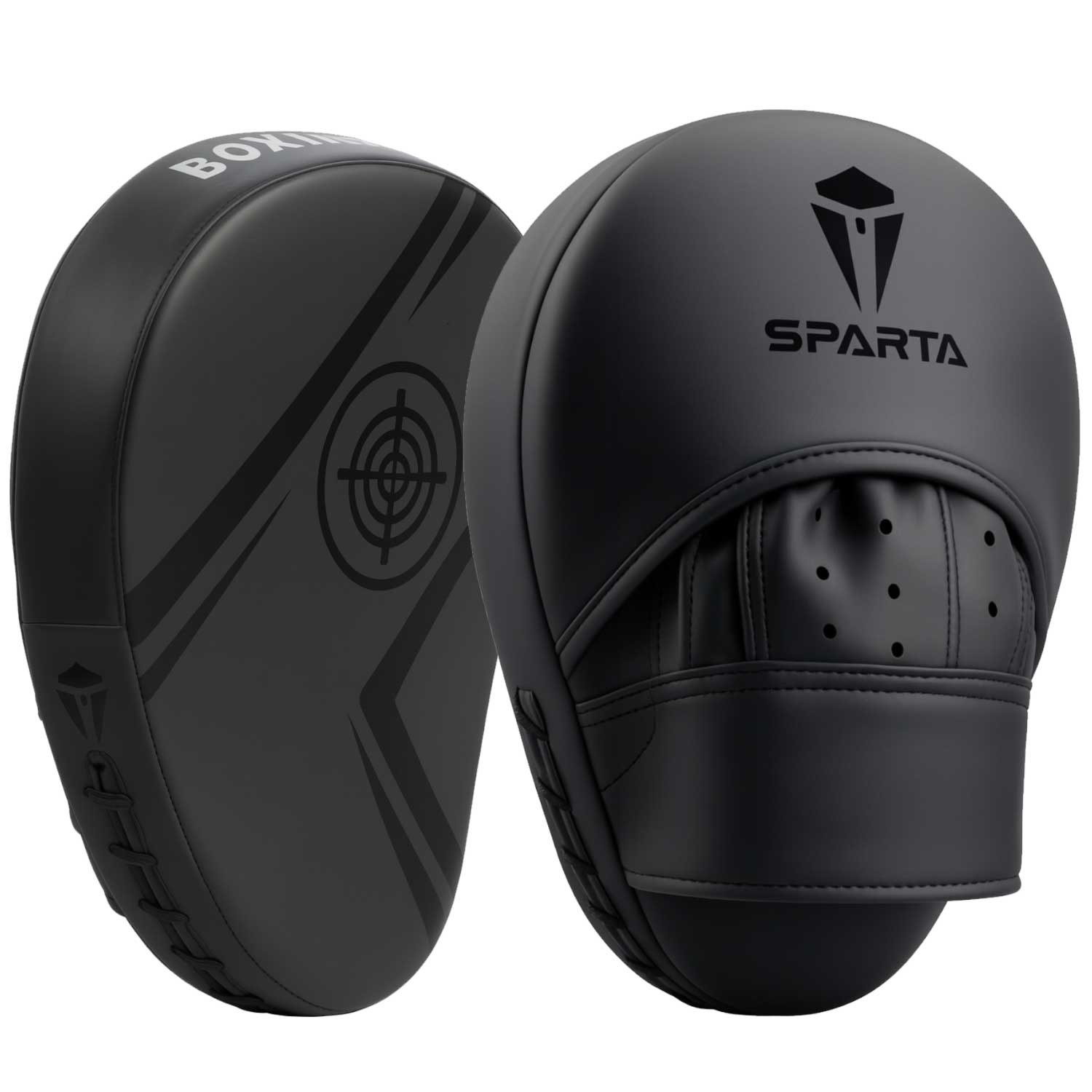 Focus pads Boxing Mitts Curved Hook and Jab Target Hand Pads - Great for MMA, Kickboxing, Martial Arts, Muay Thai, Karate Training - Padded Punching, Coaching Strike Shield
