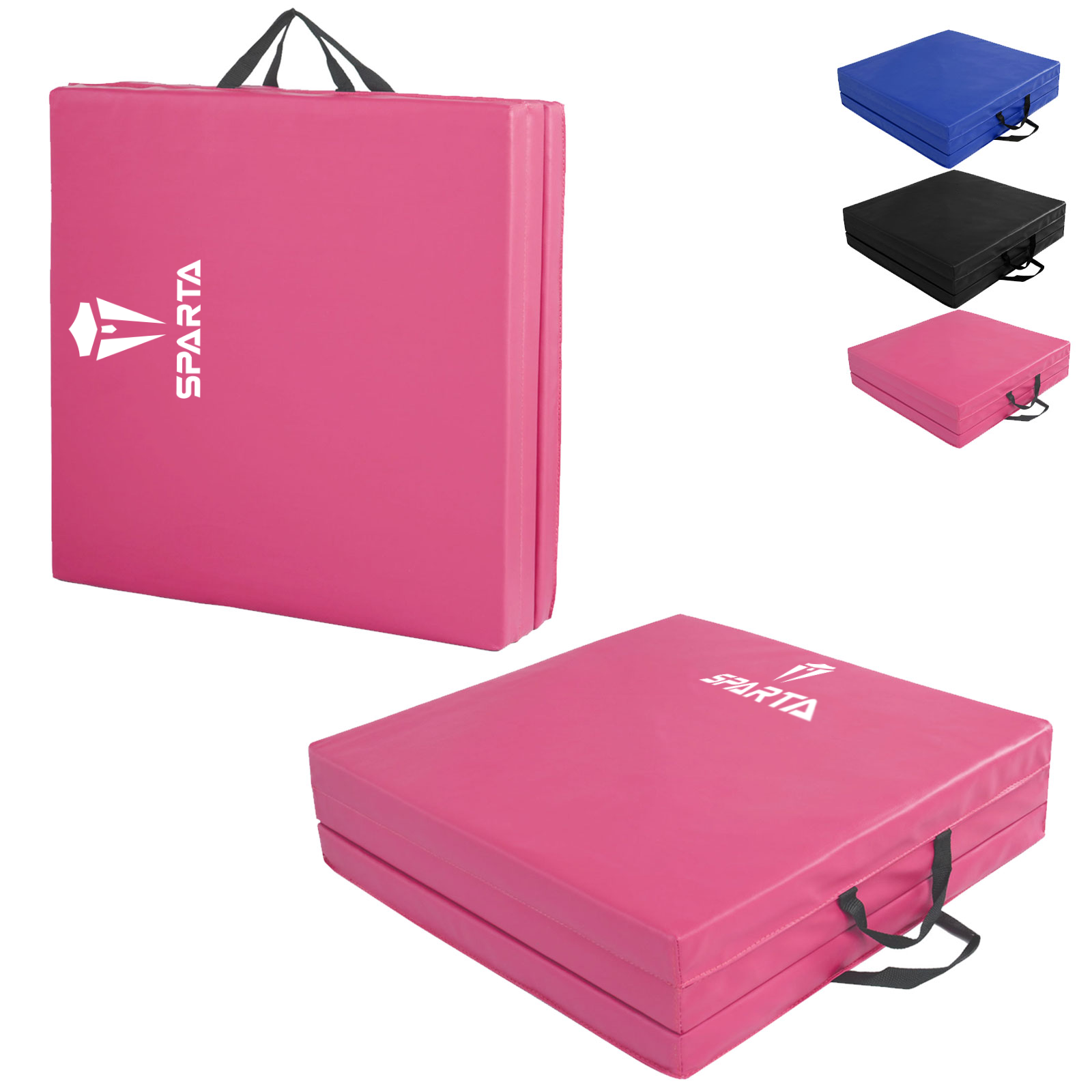 Spartawarrior Gymnastic Pink Yoga Mat 6FT Long – Non-Slip PU Leather Surface - High Density Polyether Rebound inner Material