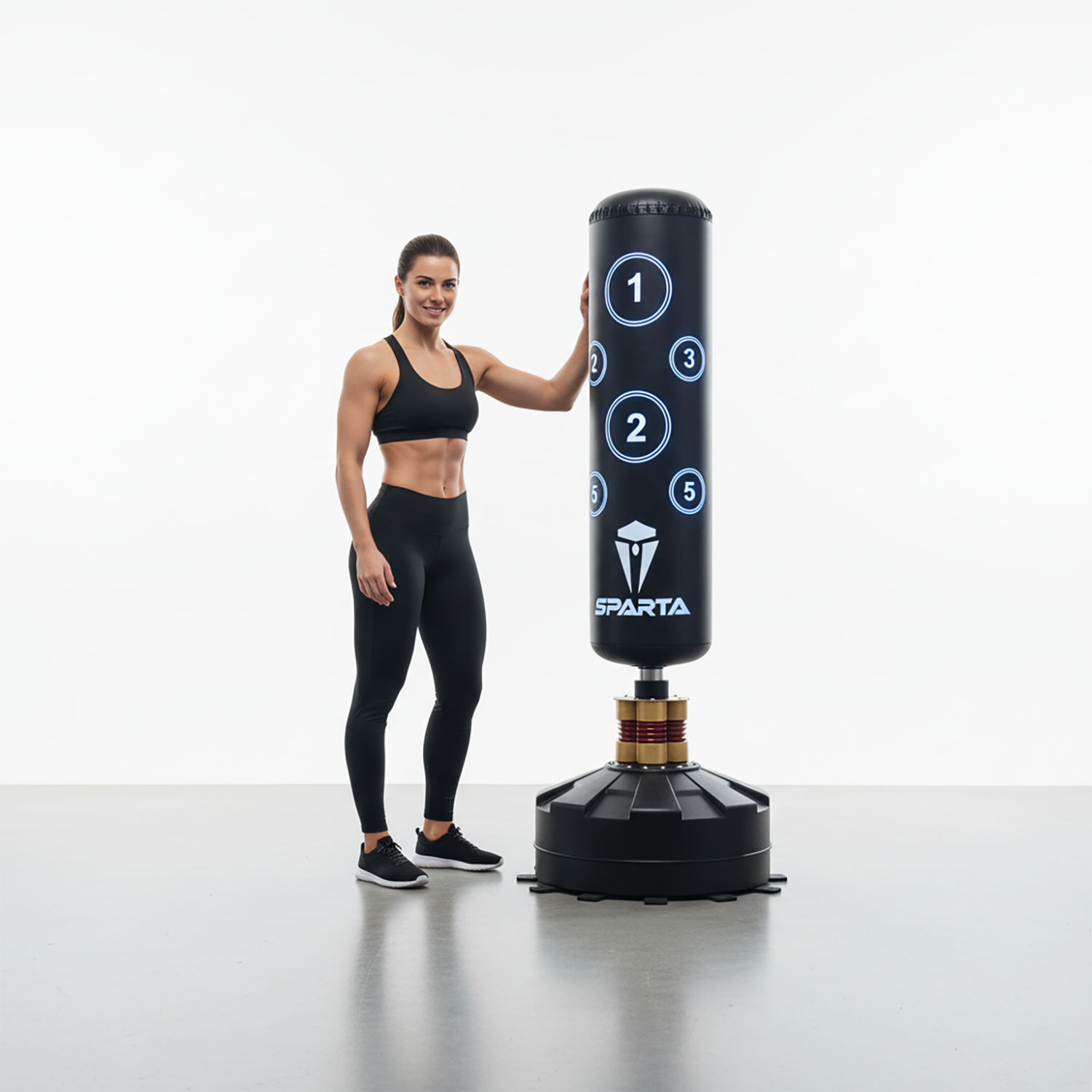 Free Standing Punch Bag  Durable Punching Bag for Home Gym Training Sparring boxing bag 6ft