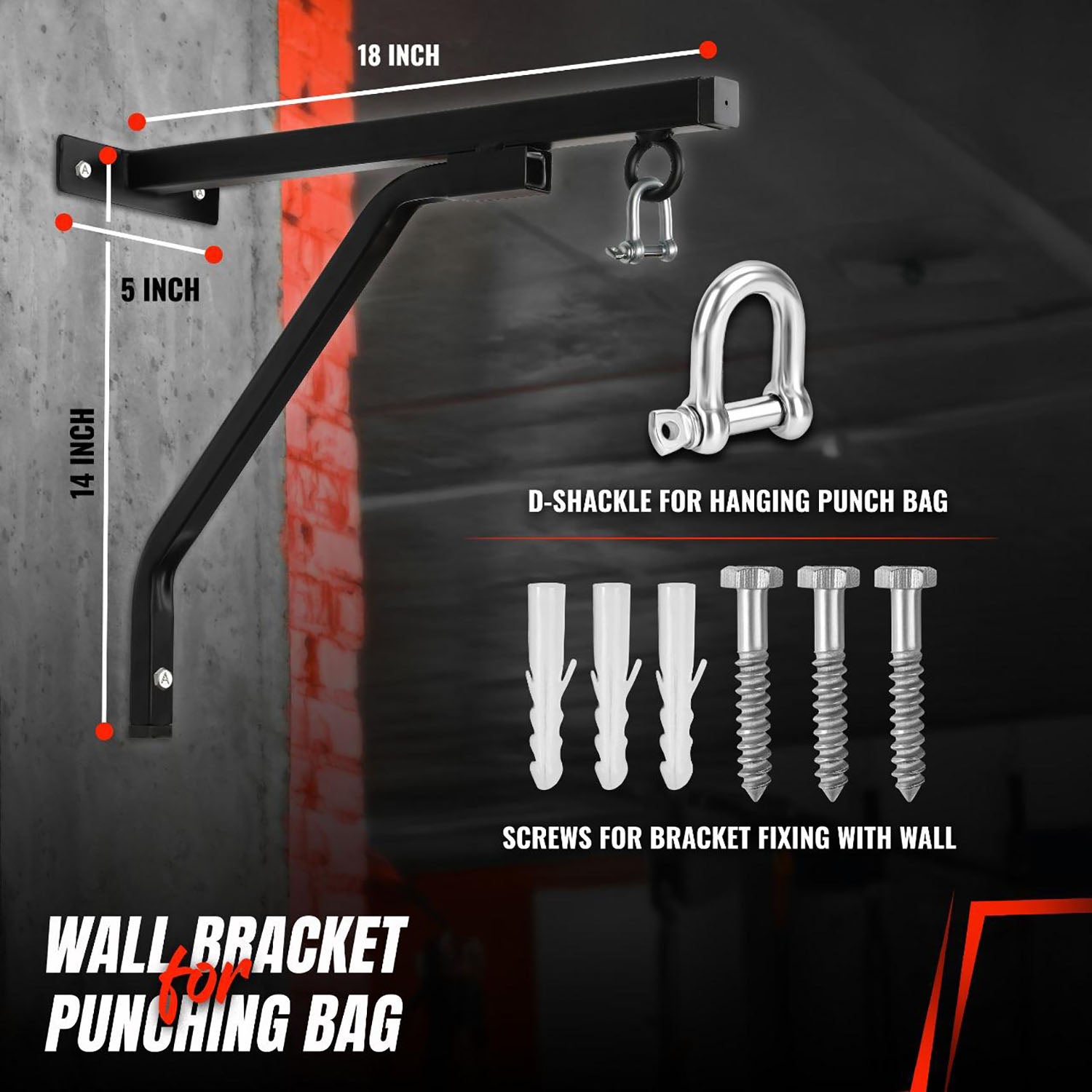 Punch Bag Boxing Bag Training, Filled 5ft 4ft 3ft Heavy Duty set, Wall Bracket Punching Gloves Steel Chain, Kickboxing MMA Grappling Muay Thai Karate BJJ, Adult Home Gym Fitness