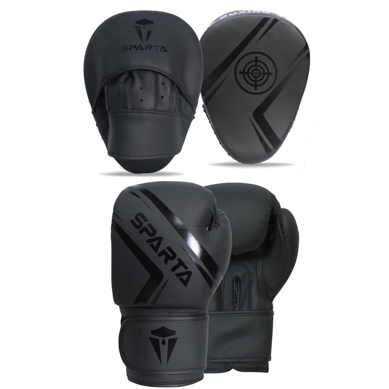 Boxing Gloves and Focus Pads Set for MMA Punch Bag Training & Fitness