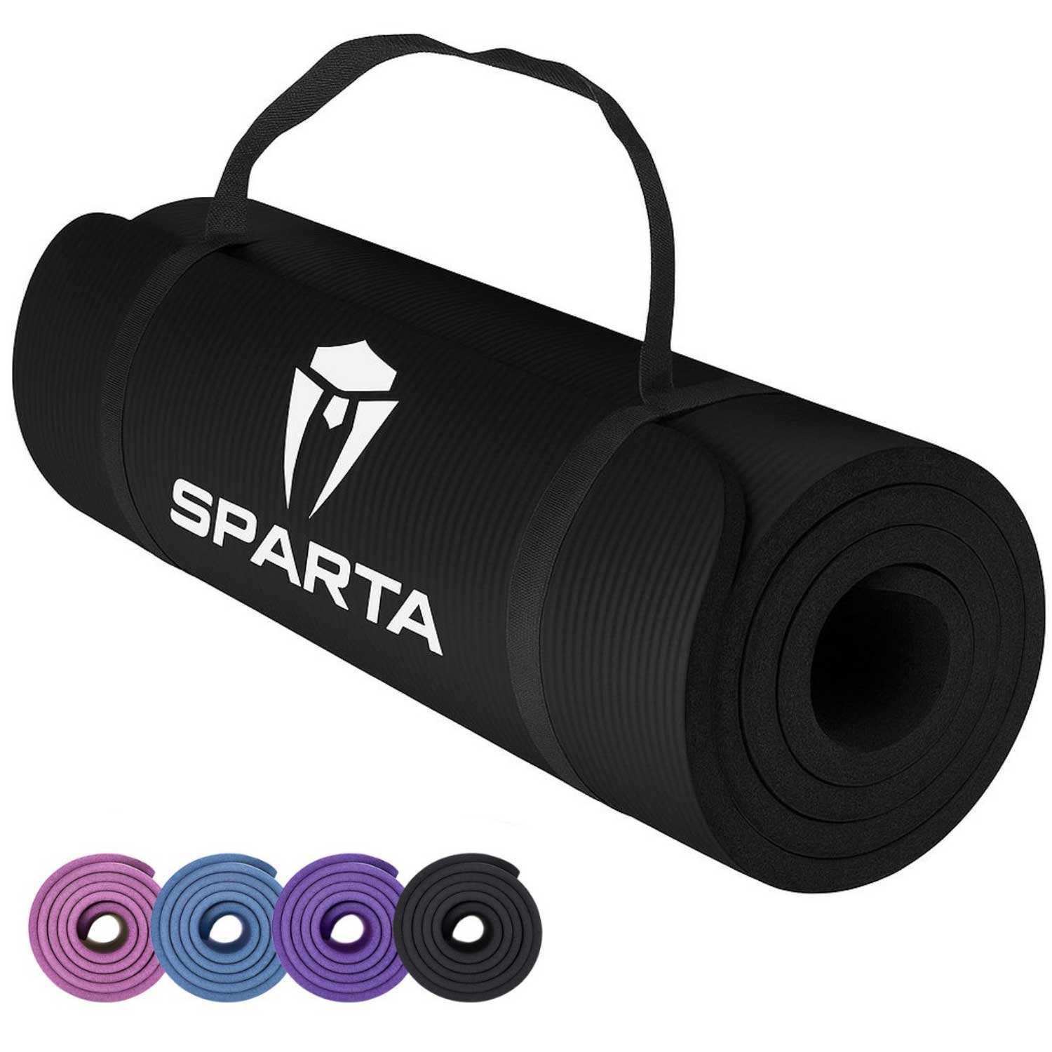 NBR Yoga Mat Exercise Fitness foam Extra Thick Non-Slip Large Padded High Density for Pilates gymnastics stretching Workout with Free Carry Strap.