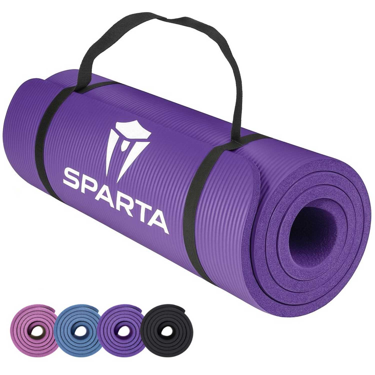 NBR Yoga Mat Exercise Fitness foam Extra Thick Non-Slip Large Padded High Density for Pilates gymnastics stretching Workout with Free Carry Strap.