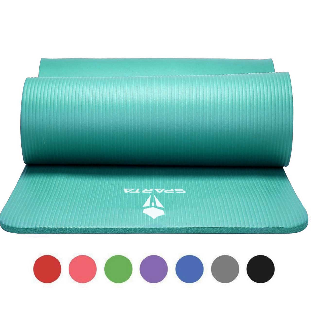 NBR Yoga Mat Exercise Fitness foam Extra Thick Non-Slip Large Padded High Density for Pilates gymnastics stretching Workout with Free Carry Strap.