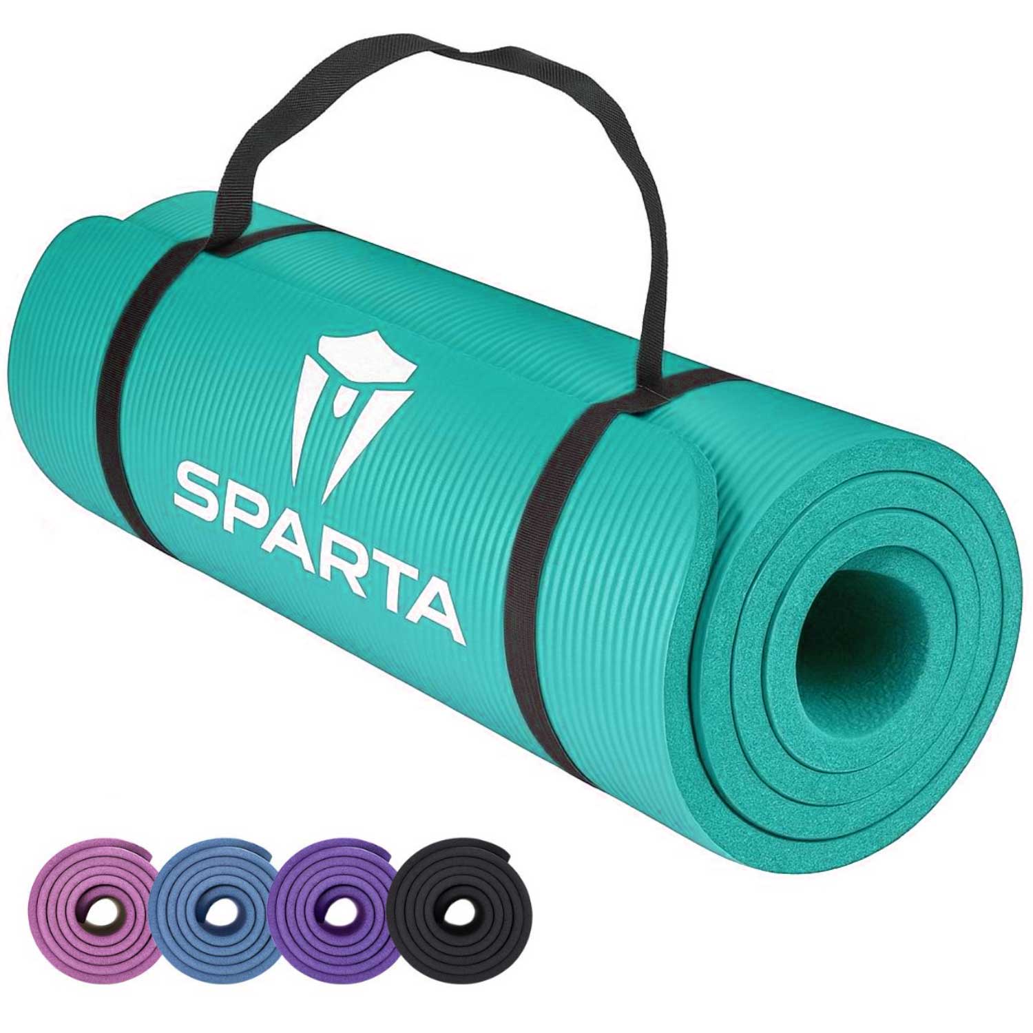 NBR Yoga Mat Exercise Fitness foam Extra Thick Non-Slip Large Padded High Density for Pilates gymnastics stretching Workout with Free Carry Strap.