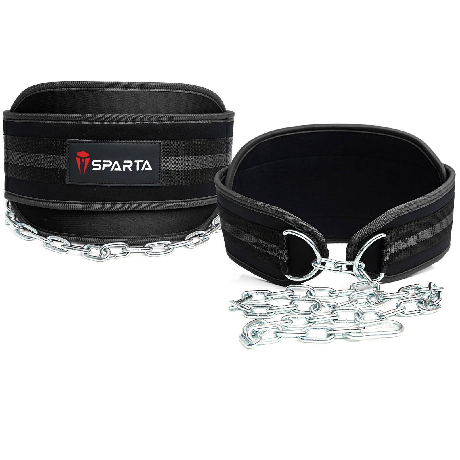 Spartawarrior Dipping Belt with Chain - Weightlifting Belts - Ideal Pull Up Dip Belt