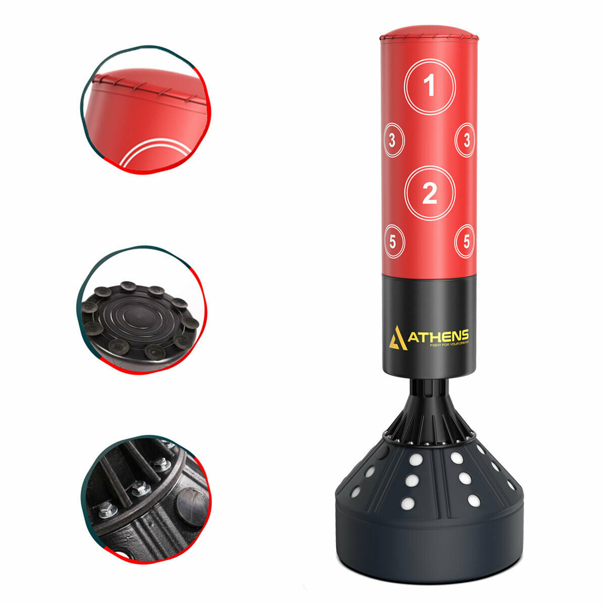 Spartawarrior Heavy Duty Free Standing Punch Bag - Kickboxing Equipment