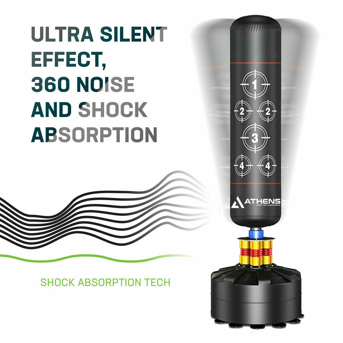 Free Standing Punch Bag  Durable Punching Bag for Home Gym Training Sparring boxing bag 6ft