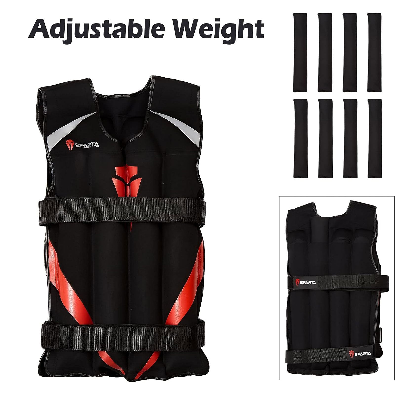 Fully Adjustable SpartaWarrior 20kg Weighted Vest - Engineered to Enhance your Training and Amplify Results