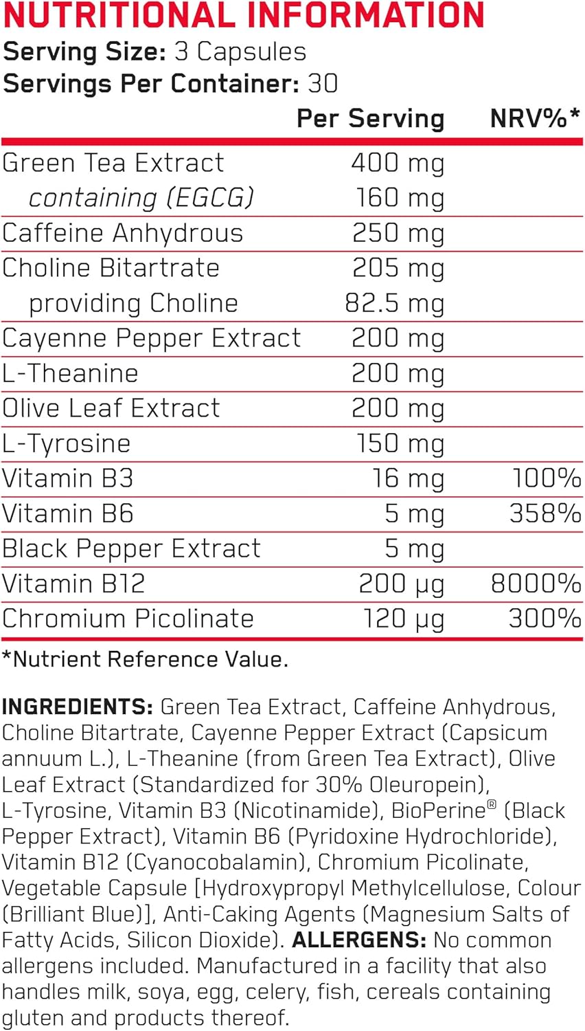 Applied Nutrition Shred X Fat Burner - ABE All Black Everything Fat Burner, Thermo Weight Management (90 Capsules - 30 Servings)