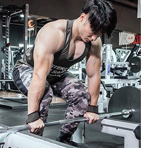 Weight Lifting Straps with Padded Wrist Support – Non Slip Advanced Flex Gel Grip - Great for Bodybuilding