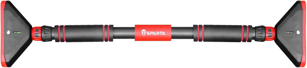 Sparta Adjustable Doorway Pull-Up Bar (71-94cm), Strong Grip & Secure Locking System, Non-Slip Chin-Up Bar for Full-Body Workouts, No-Screw Easy Installation for Home Gym