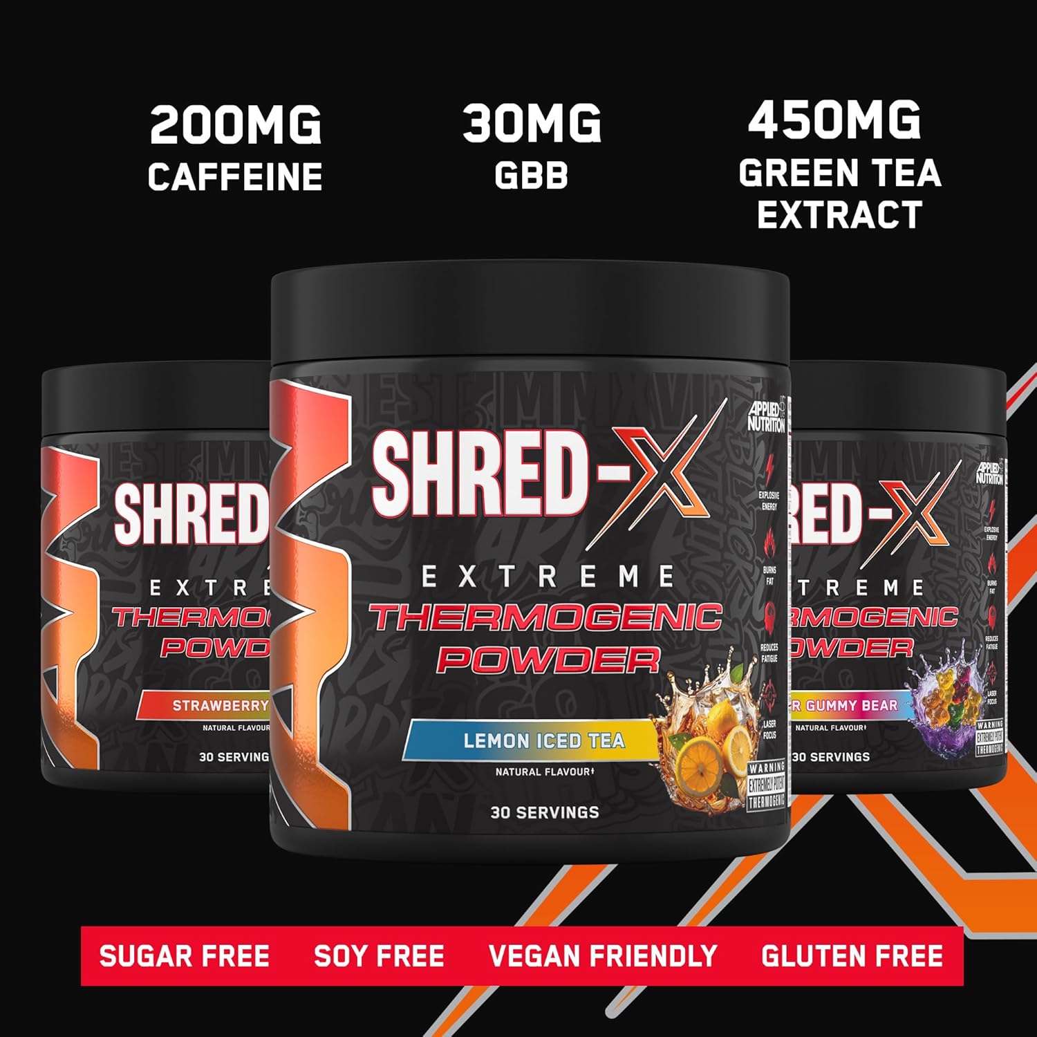 Applied Nutrition Shred X Fat Burner - ABE All Black Everything Fat Burner, Thermo Weight Management (300g - 30 Servings)