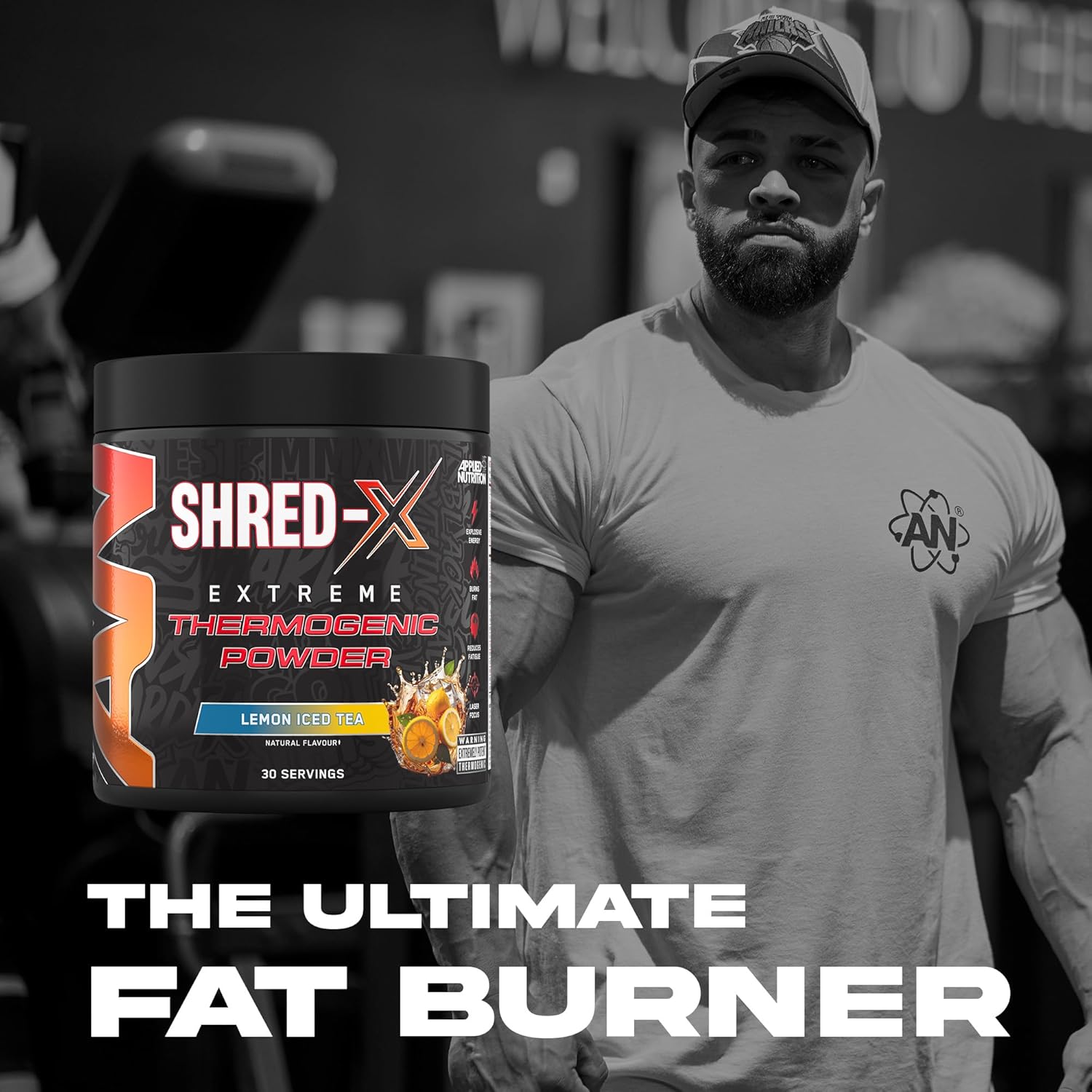 Applied Nutrition Shred X Fat Burner - ABE All Black Everything Fat Burner, Thermo Weight Management (300g - 30 Servings)