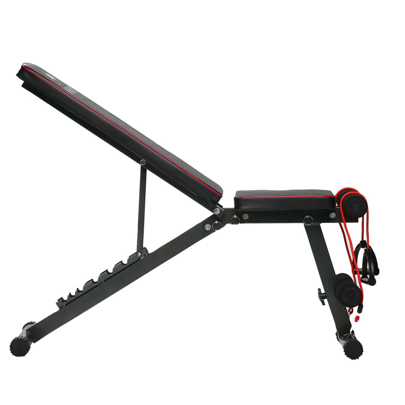 Adjustable Weight Bench  Utility Incline Decline Flat Foldable Bench Press sit up for Full Body Workout Home Exercise Gym Equipment – 7 Adjustable Positions & 2 Training Straps