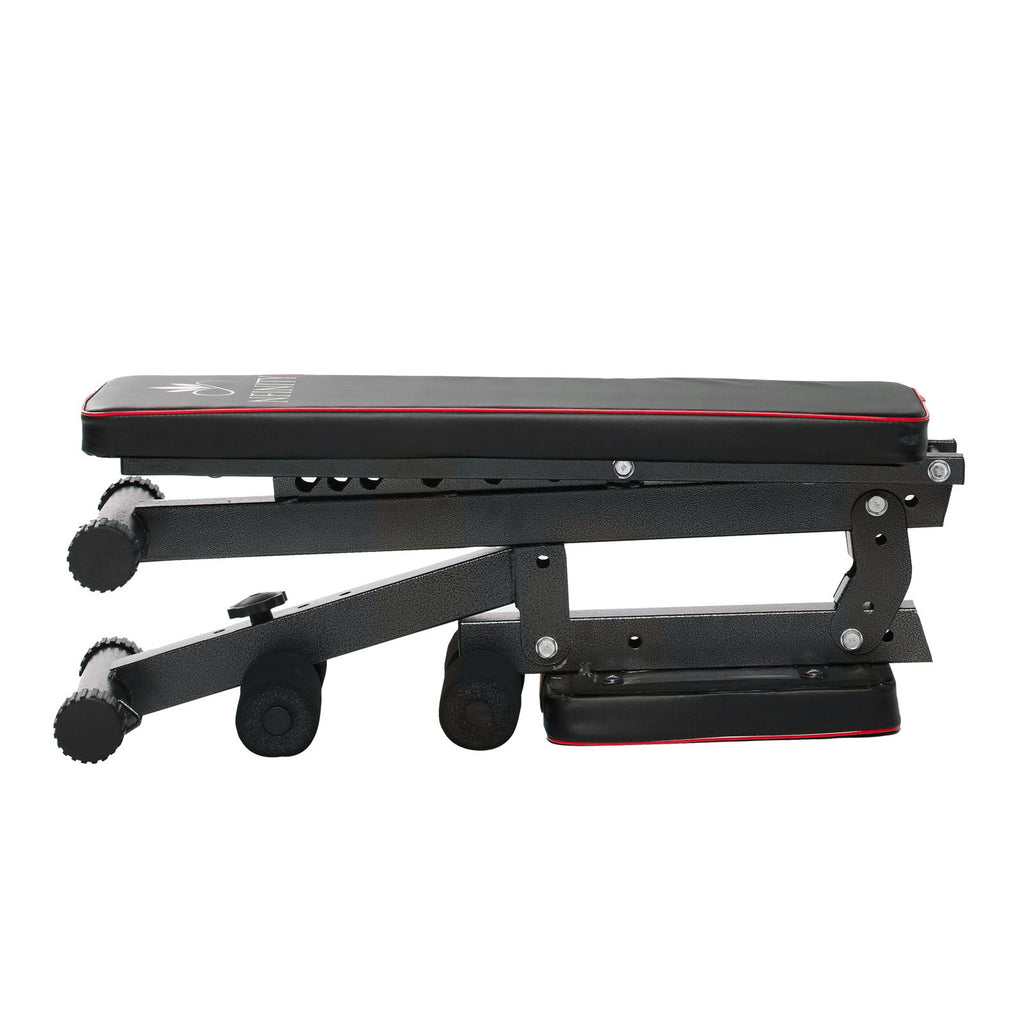 Adjustable Weight Bench  Utility Incline Decline Flat Foldable Bench Press sit up for Full Body Workout Home Exercise Gym Equipment – 7 Adjustable Positions & 2 Training Straps