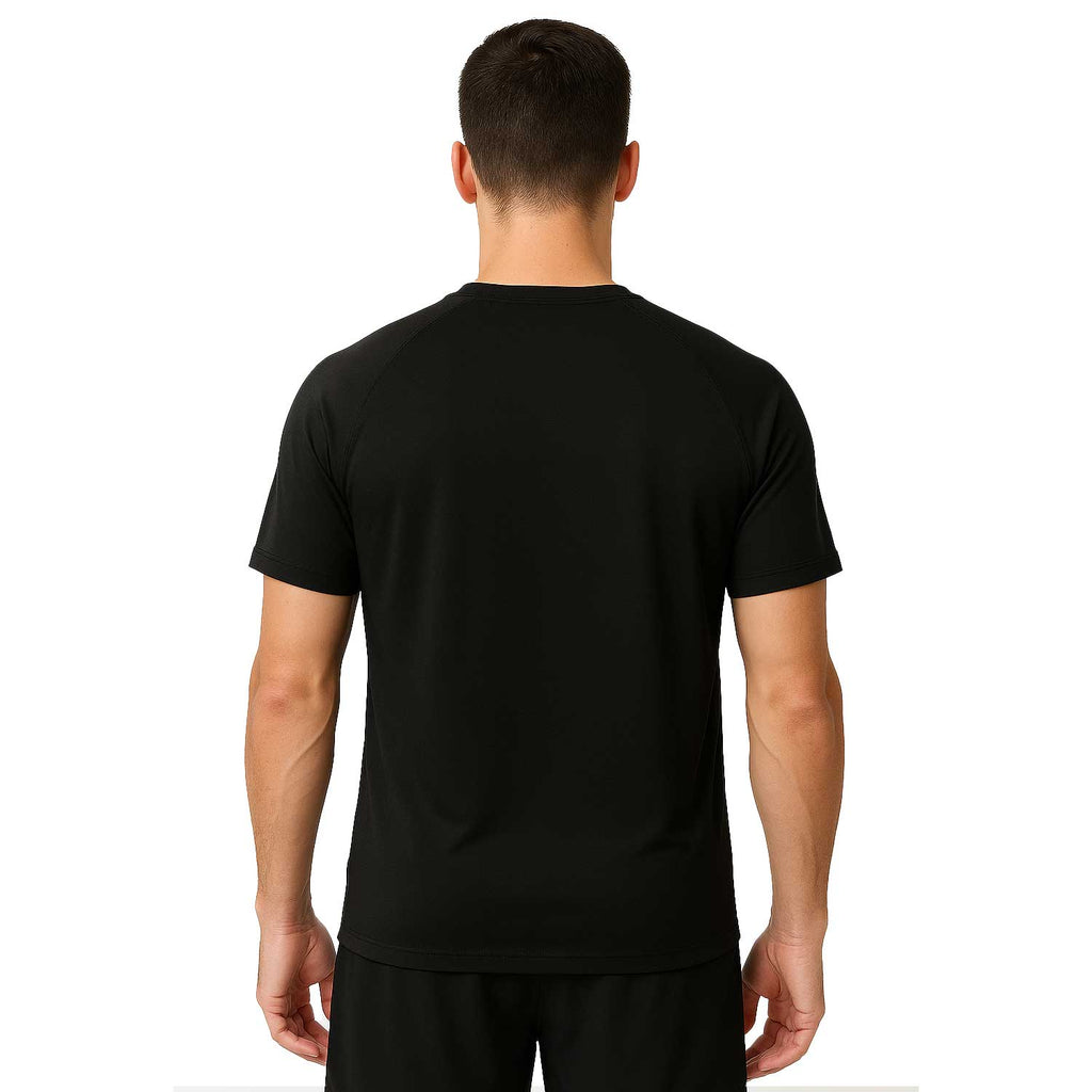 Men’s 3-Pack Gym T-Shirts – Quick Dry Workout Tops, Moisture-Wicking Training,Breathable Fitness Running Shirts for Gym, Sports & Everyday Wear (Blue, Black, Grey)
