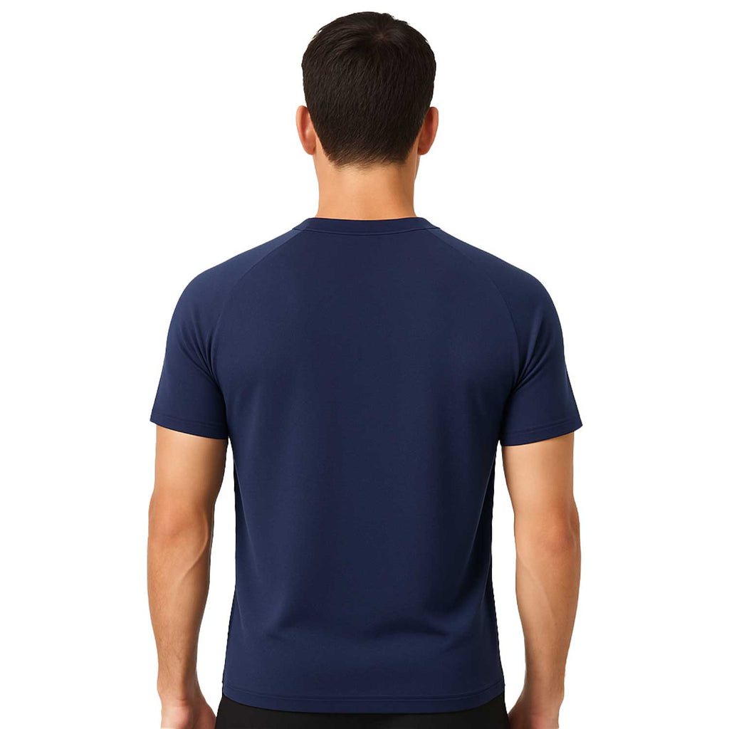 Men’s 3-Pack Gym T-Shirts – Quick Dry Workout Tops, Moisture-Wicking Training,Breathable Fitness Running Shirts for Gym, Sports & Everyday Wear (Blue, Black, Grey)