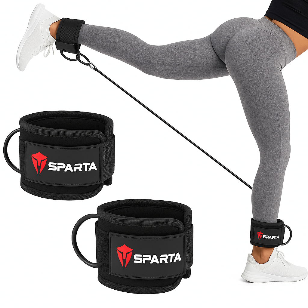 Ankle Straps for Cable Machines- Ankle Cuff For Leg Workout Cable Pulley Equipment Machine- Cable Straps For Men And Women adjustable with velro strap