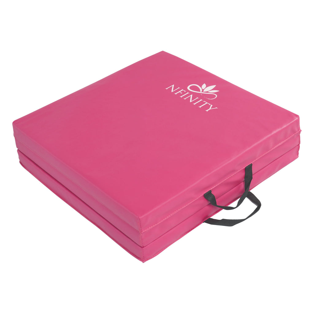 Spartawarrior Gymnastic Pink Yoga Mat 6FT Long – Non-Slip PU Leather Surface - High Density Polyether Rebound inner Material