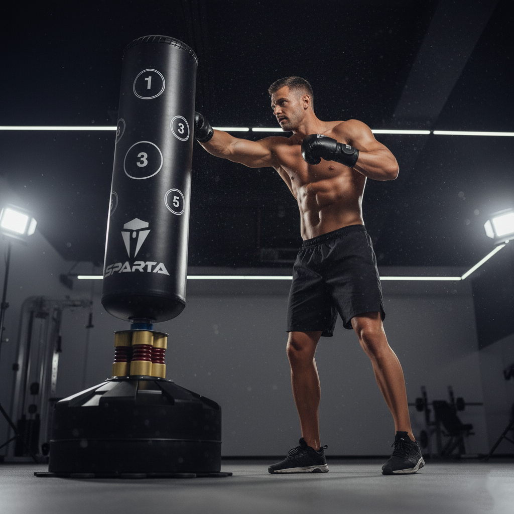 Free Standing Punch Bag  Durable Punching Bag for Home Gym Training Sparring boxing bag 6ft