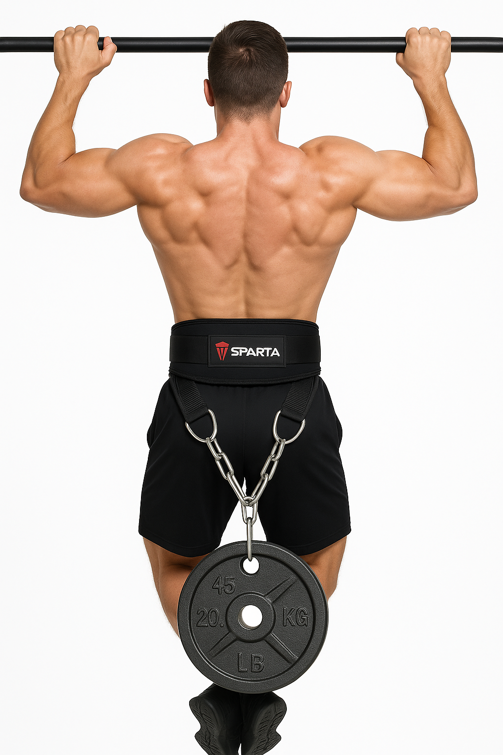 Spartawarrior Dipping Belt with Chain - Weightlifting Belts - Ideal Pull Up Dip Belt