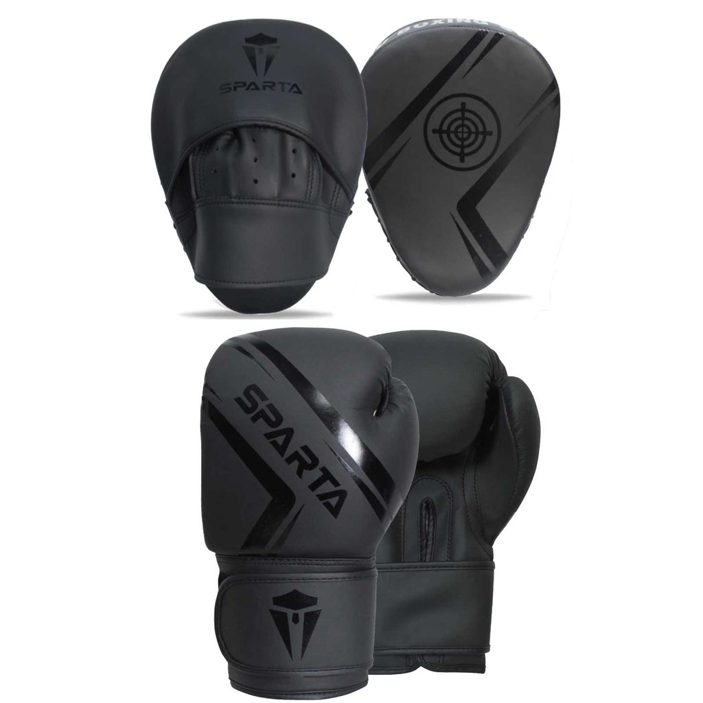 Boxing Gloves and Focus Pads Set for MMA Punch Bag Training & Fitness