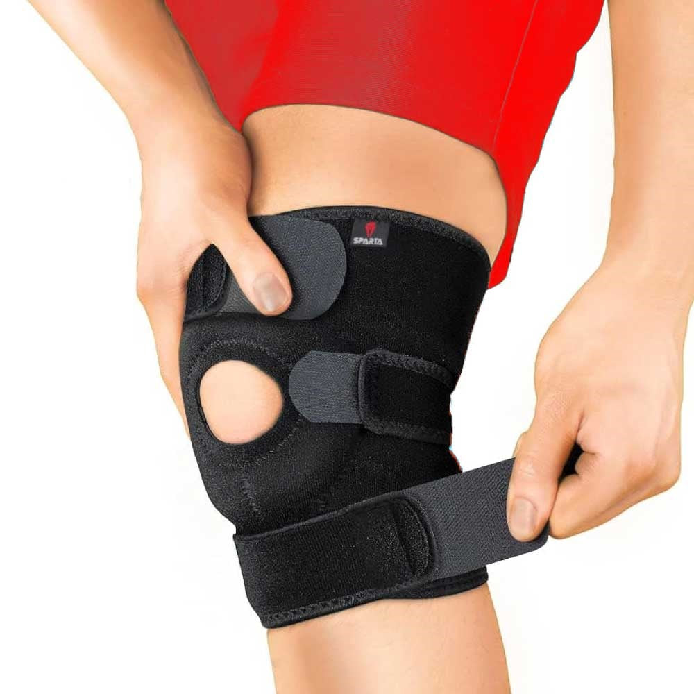 Knee Support Brace Open Patella Adjustable Compression for Ligament Support, Meniscus Tear, Arthritis, Cartilage Damage & Joint Pain Relief Men & Women