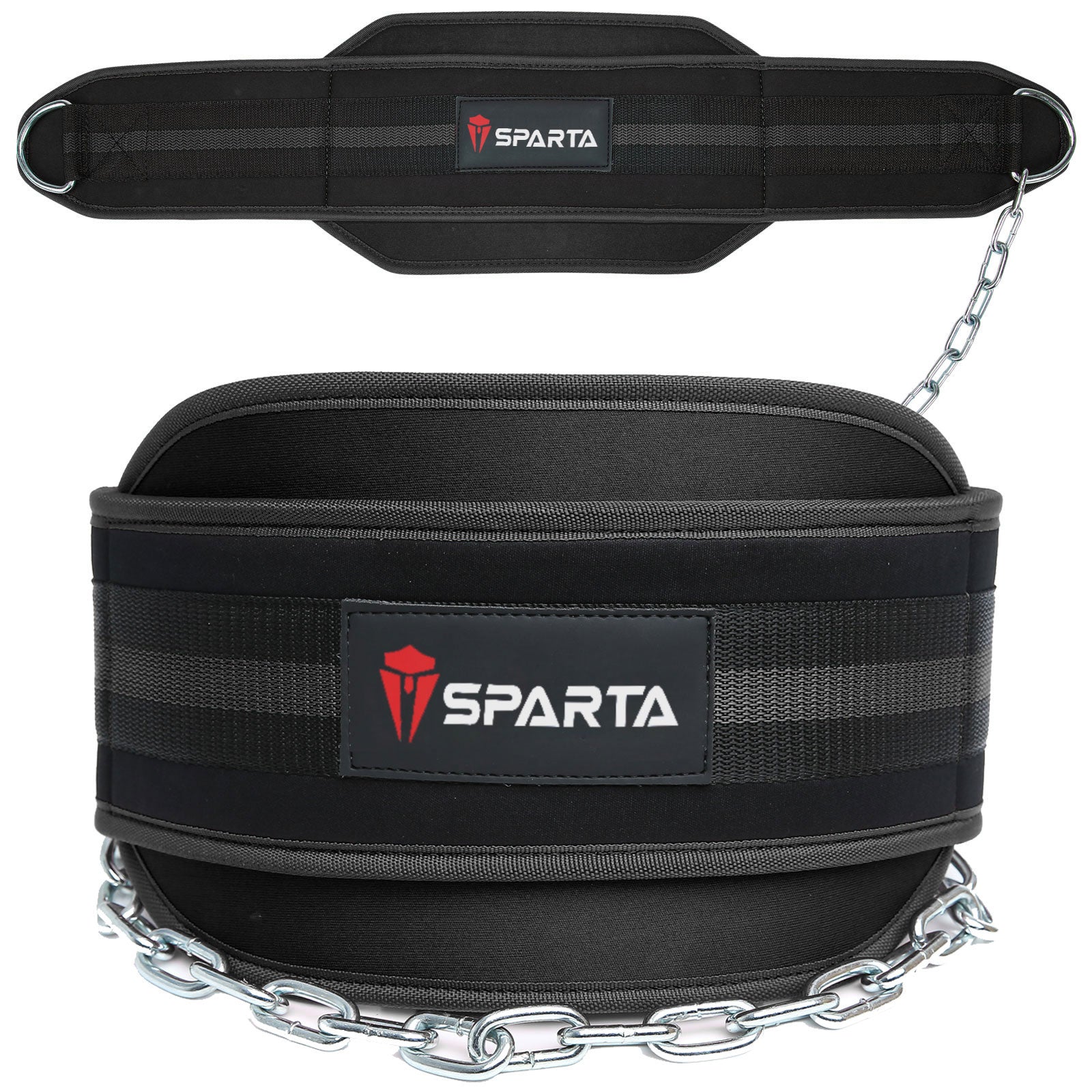 Spartawarrior Dipping Belt with Chain - Weightlifting Belts - Ideal Pull Up Dip Belt