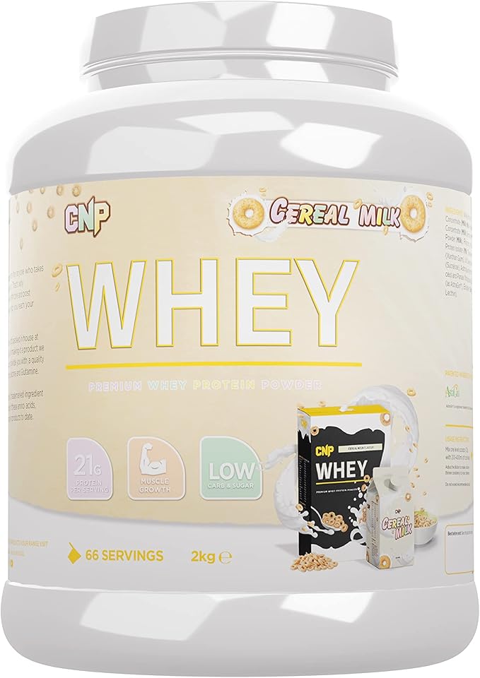 CNP Professional Premium Whey Protein Powder 2kg & 900g, 21g Protein, Low Carb, Easy Digestion, 66/30 Servings, Vegetarian, Halal