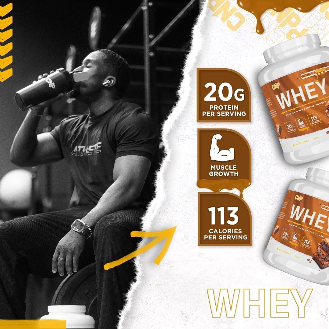 CNP Professional Premium Whey Protein Powder 2kg & 900g, 21g Protein, Low Carb, Easy Digestion, 66/30 Servings, Vegetarian, Halal